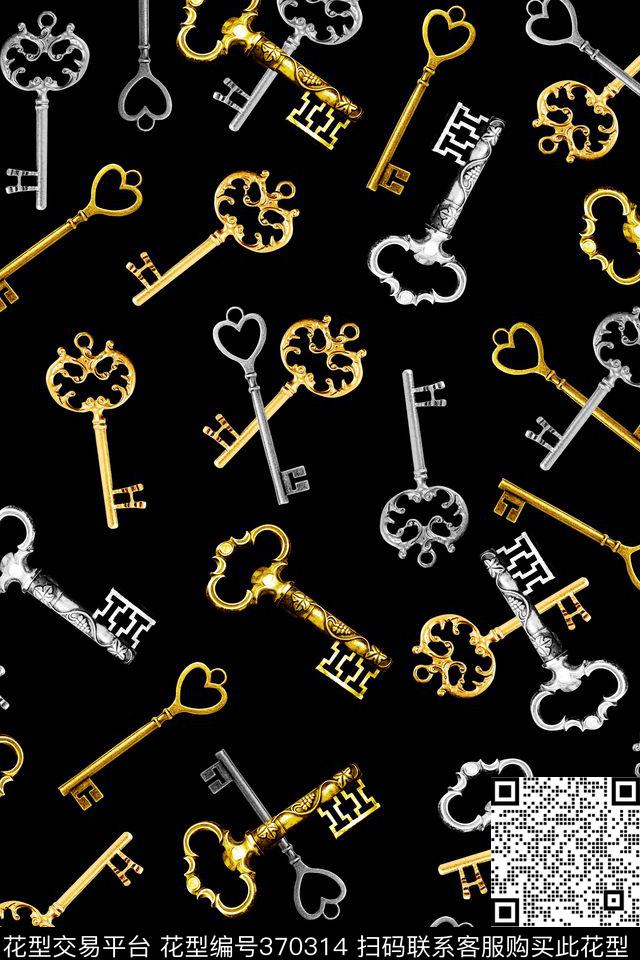 欧美大牌钥匙数码印花华亿平台下载（图片编号: 370314） - 瓦栏（Walan）
