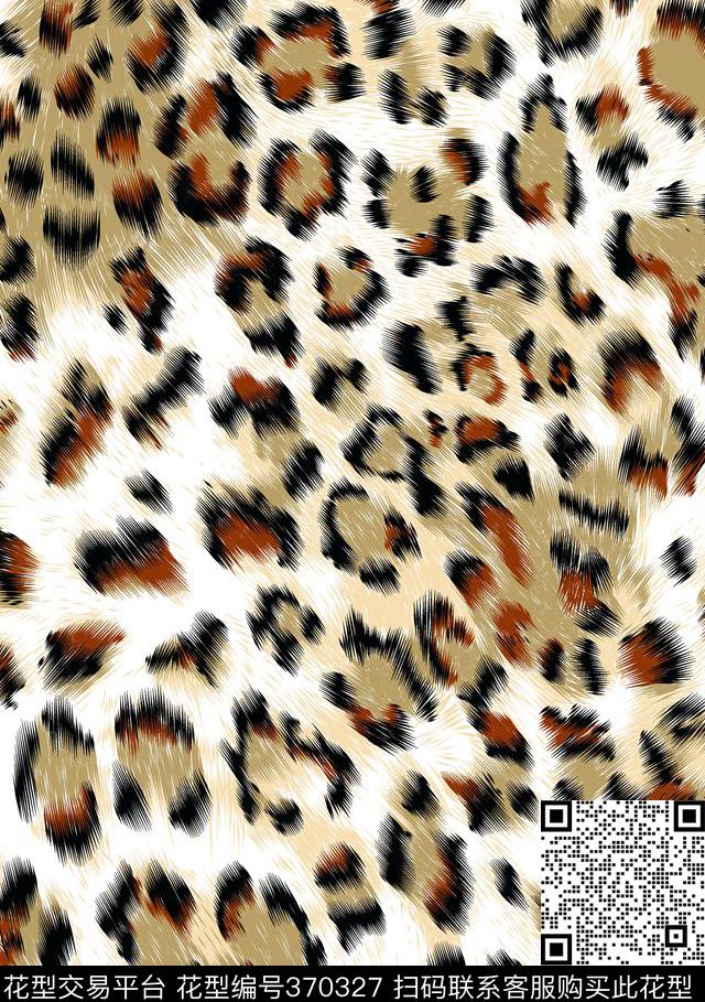 抽象动物纹传统印花华亿平台下载（图片编号: 370327） - 瓦栏（Walan）