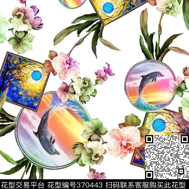 休闲花卉别样风情数码印花华亿平台下载（图片编号: 370443） - 瓦栏（Walan）