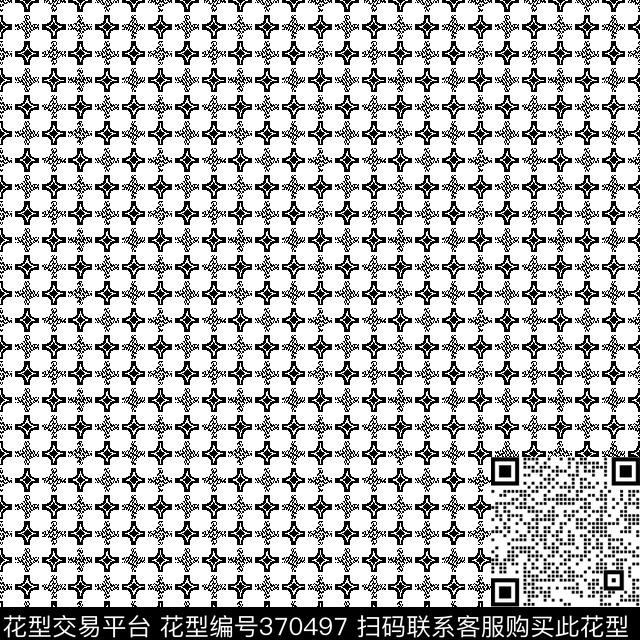 仿提花格子几何传统印花华亿平台下载（图片编号: 370497） - 瓦栏（Walan）