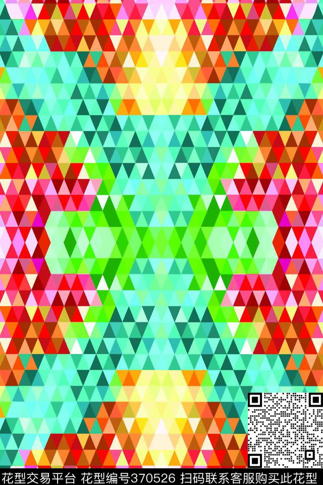 几何数码印花华亿平台下载（图片编号: 370526） - 瓦栏（Walan）