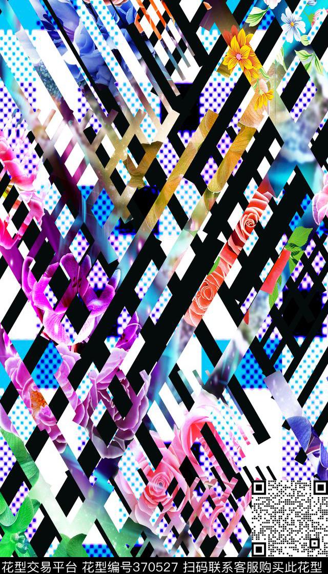 几何数码印花华亿平台下载（图片编号: 370527） - 瓦栏（Walan）