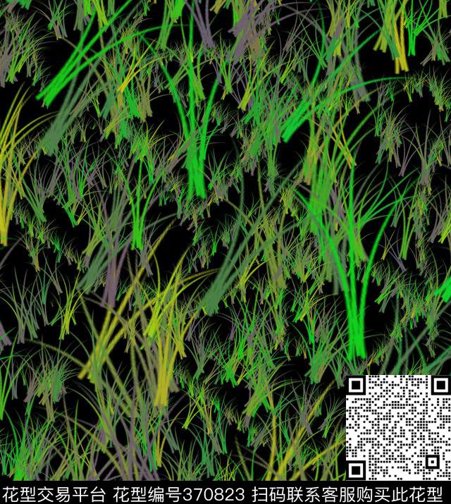 画笔笔触男装华亿平台手绘数码印花华亿平台下载（图片编号: 370823） - 瓦栏（Walan）