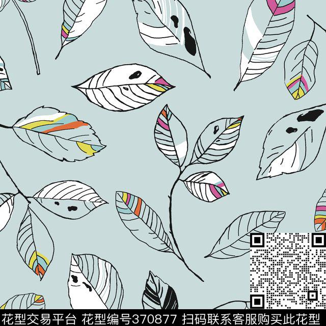 树叶田园flowers传统印花华亿平台下载（图片编号: 370877） - 瓦栏（Walan）