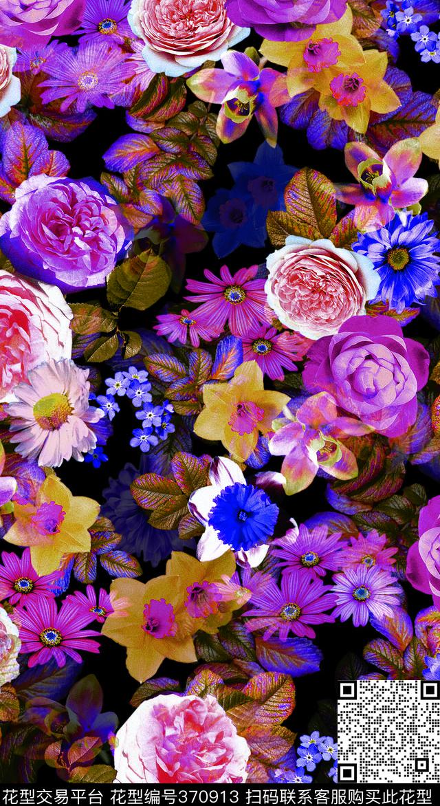 花卉休闲数码印花华亿平台下载（图片编号: 370913） - 瓦栏（Walan）