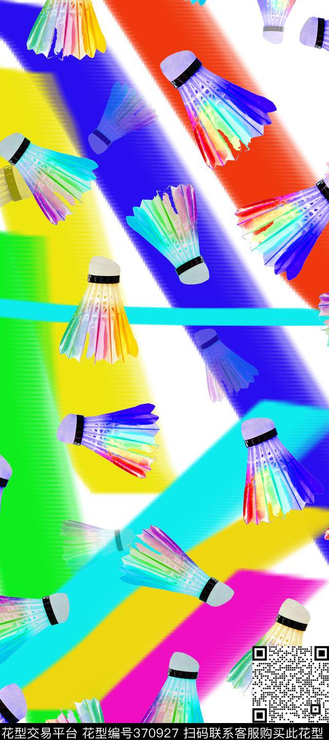 休闲羽毛球传统印花华亿平台下载（图片编号: 370927） - 瓦栏（Walan）