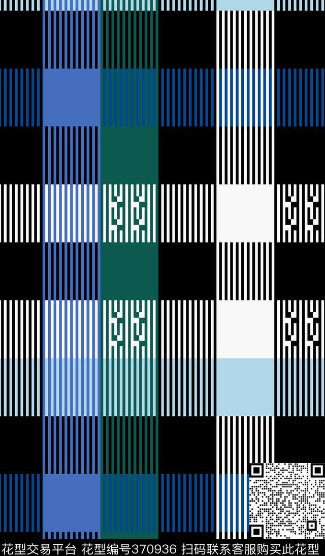 格子几何T恤服装传统印花华亿平台下载（图片编号: 370936） - 瓦栏（Walan）