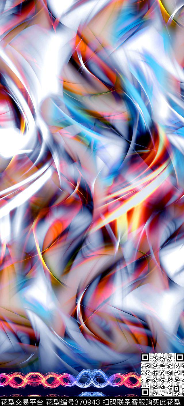 定位抽象炫彩数码印花华亿平台下载（图片编号: 370943） - 瓦栏（Walan）