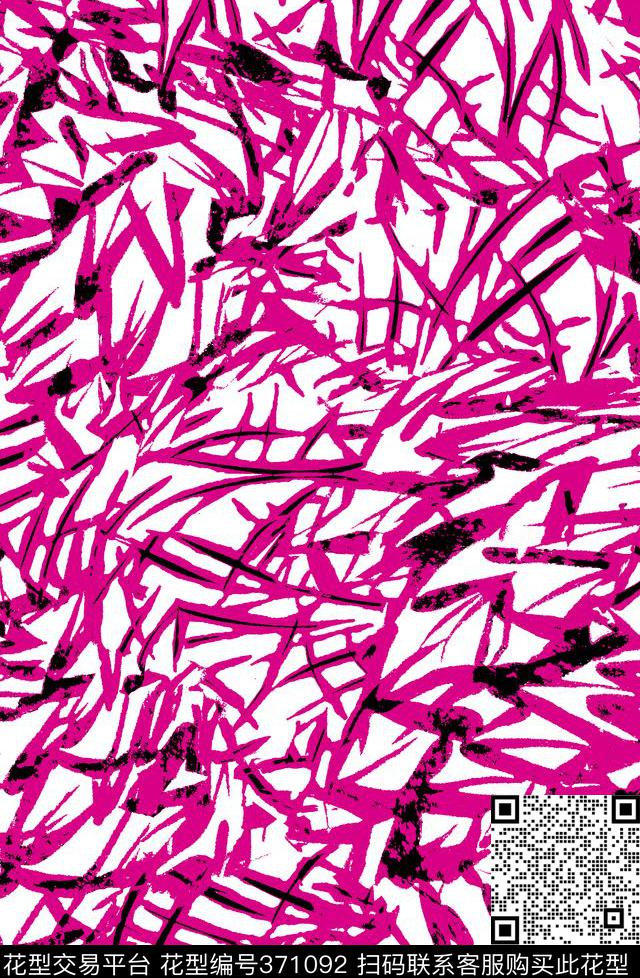 传统印花抽象叶子肌理传统印花华亿平台下载（图片编号: 371092） - 瓦栏（Walan）