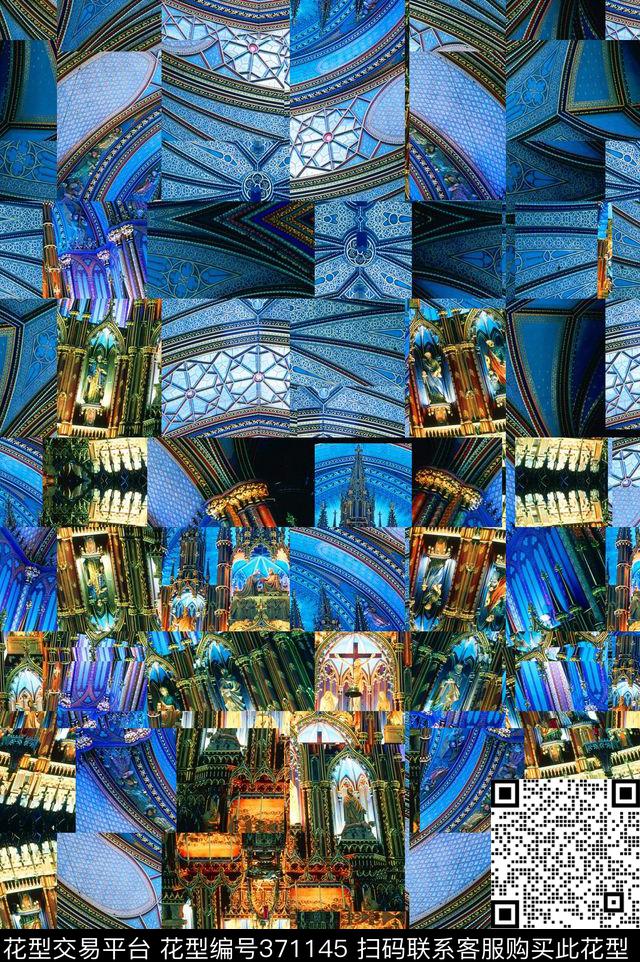 复古解购男装华亿平台数码印花华亿平台下载（图片编号: 371145） - 瓦栏（Walan）