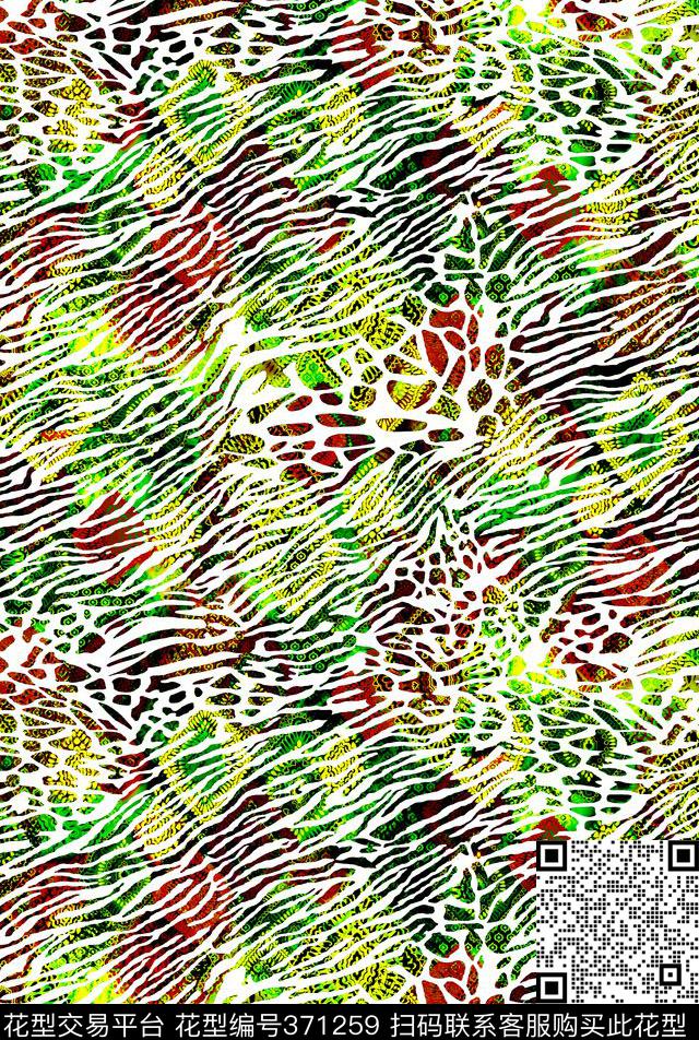 民族风多彩个性休闲数码印花华亿平台下载（图片编号: 371259） - 瓦栏（Walan）