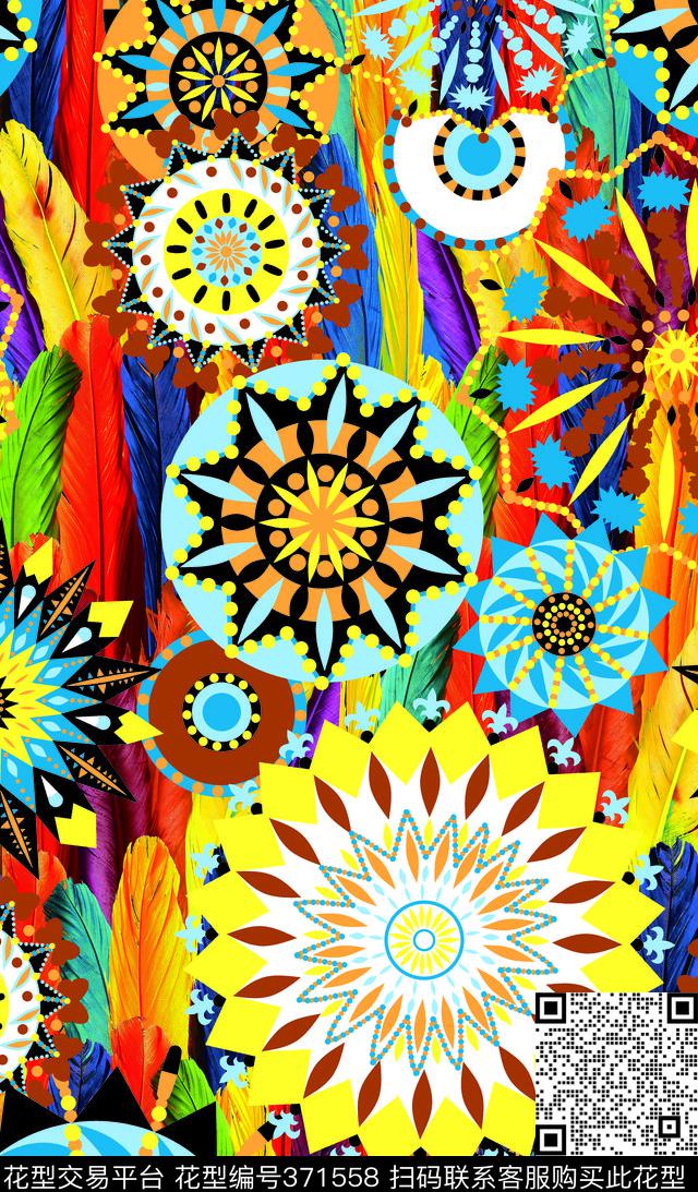 欧式珠宝最炫民族风数码印花华亿平台下载（图片编号: 371558） - 瓦栏（Walan）