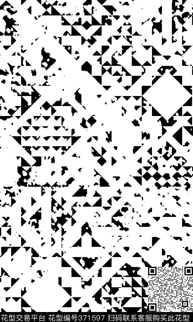 几何男装三角形传统印花华亿平台下载（图片编号: 371597） - 瓦栏（Walan）