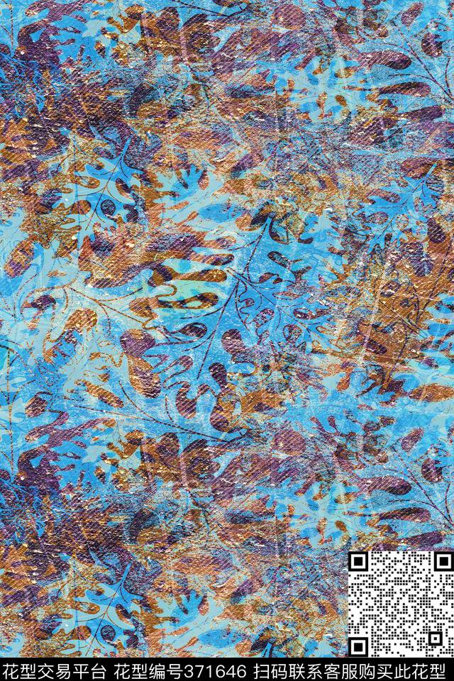 抽象肌理斑驳数码印花华亿平台下载（图片编号: 371646） - 瓦栏（Walan）