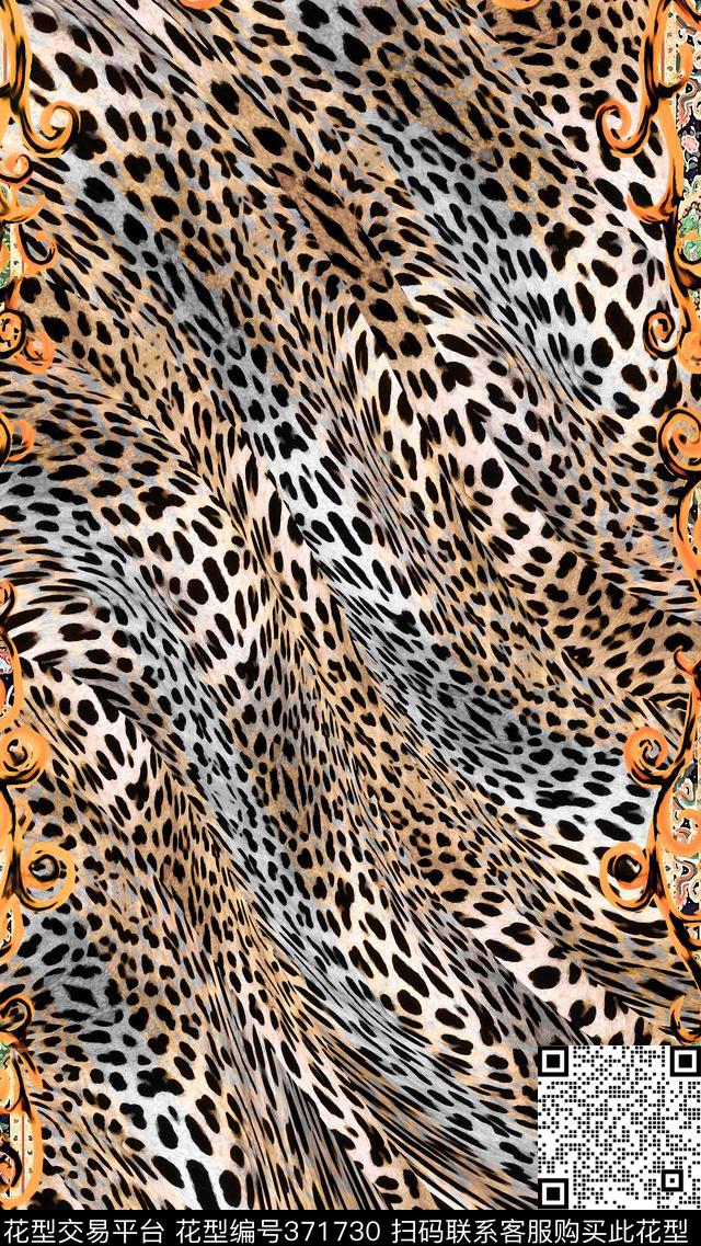 巴洛克、动物纹手绘巴洛克元素、动物纹、民族纹饰数码印花华亿平台下载（图片编号: 371730） - 瓦栏（Walan）