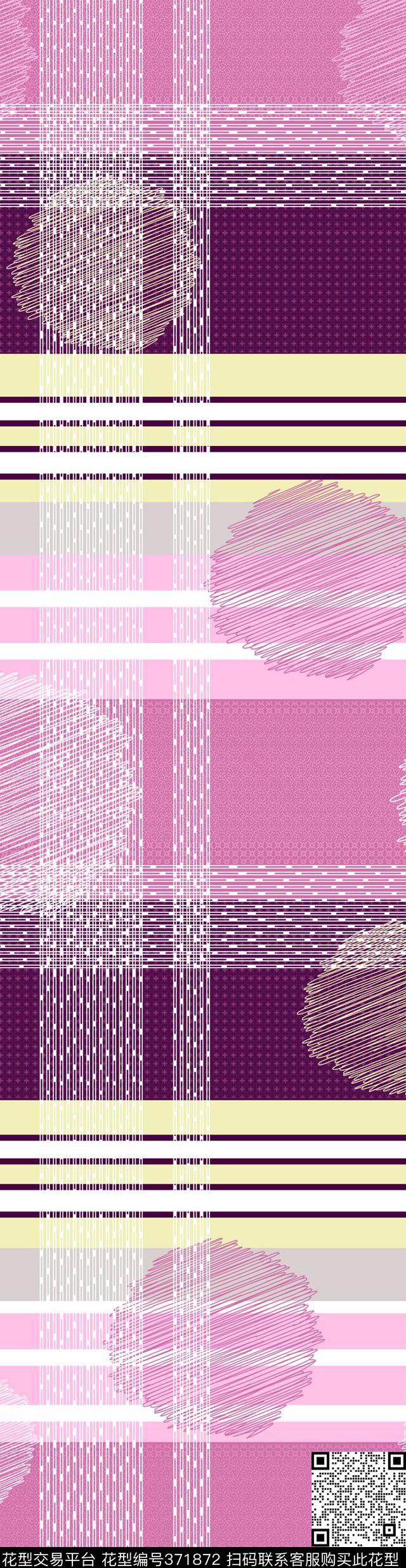 条子抽象家纺传统印花华亿平台下载（图片编号: 371872） - 瓦栏（Walan）