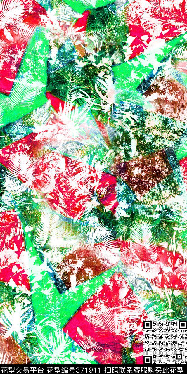 热带雨林热带风情数码印花华亿平台下载（图片编号: 371911） - 瓦栏（Walan）