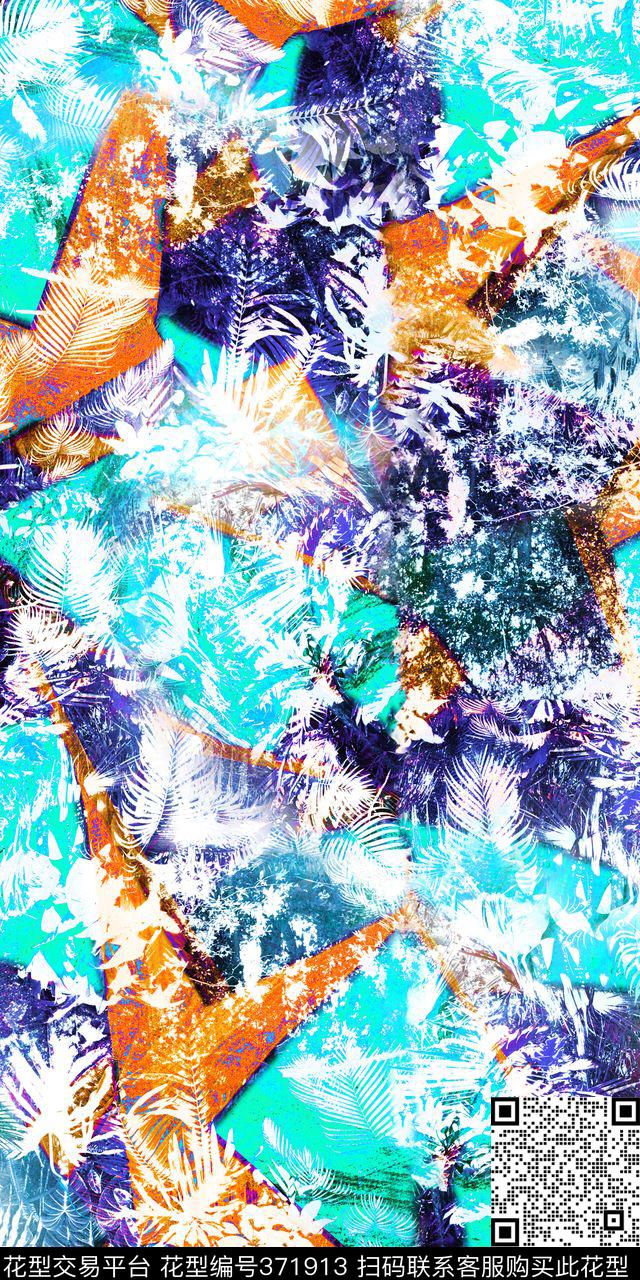 热带雨林热带风情数码印花华亿平台下载（图片编号: 371913） - 瓦栏（Walan）