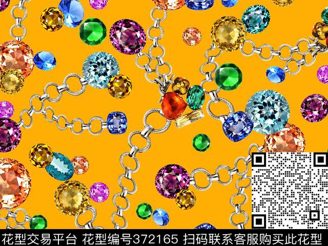链条钻石抽象简洁数码印花华亿平台下载（图片编号: 372165） - 瓦栏（Walan）