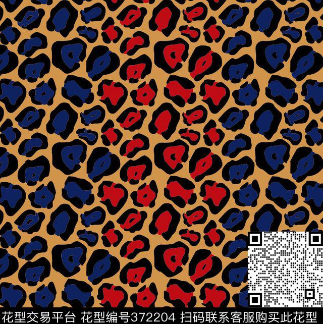 时尚简约豹纹传统印花华亿平台下载（图片编号: 372204） - 瓦栏（Walan）