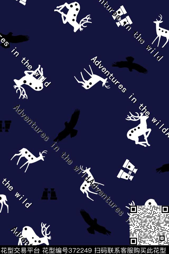 动物动物、望远镜男装印花集锦传统印花华亿平台下载（图片编号: 372249） - 瓦栏（Walan）