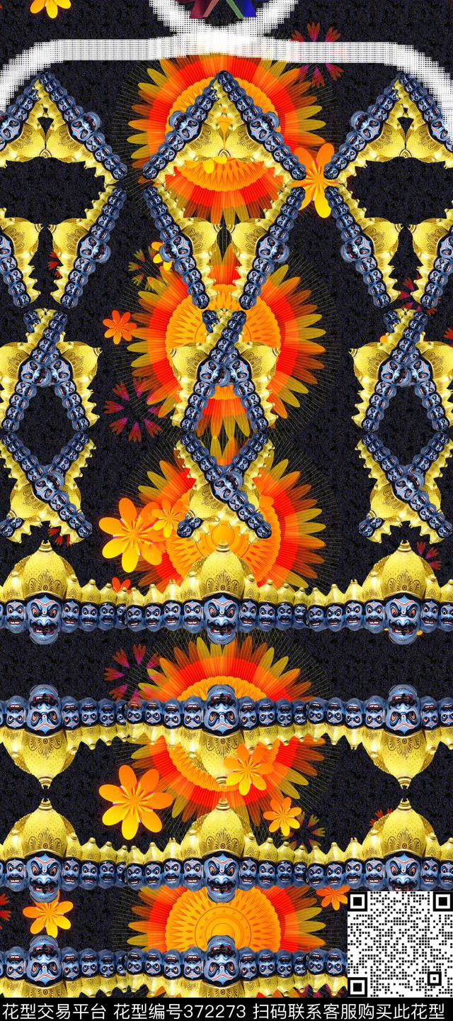 欧式小雕物数码印花华亿平台下载（图片编号: 372273） - 瓦栏（Walan）