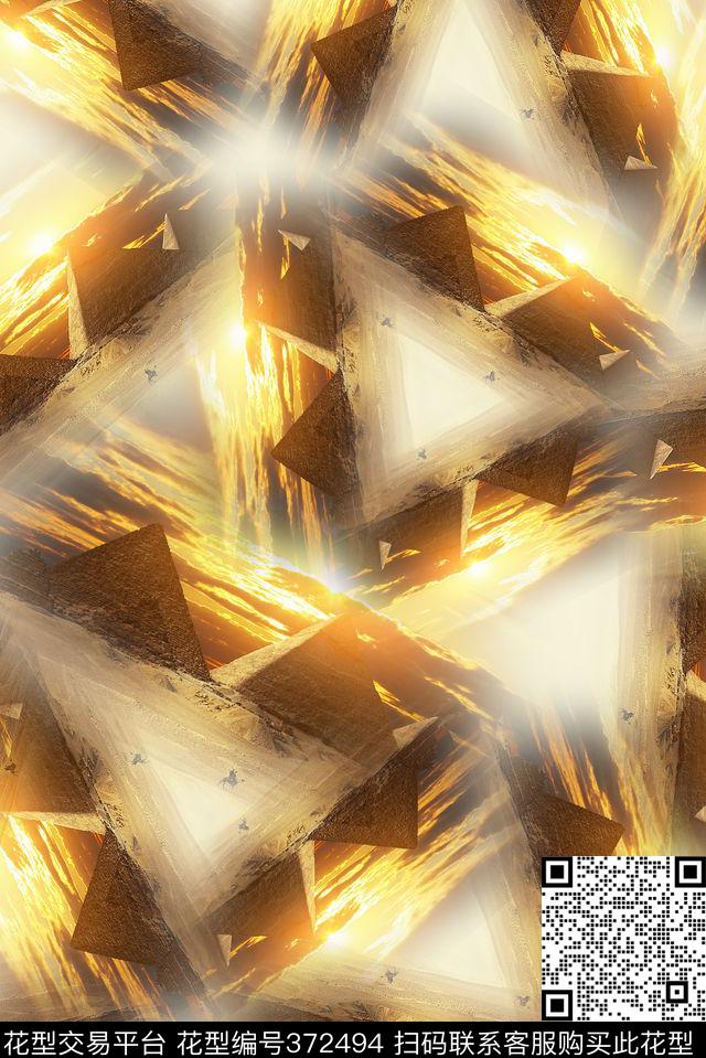 休闲抽象女装数码印花华亿平台下载（图片编号: 372494） - 瓦栏（Walan）