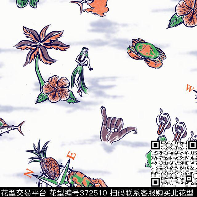 休闲传统印花华亿平台下载（图片编号: 372510） - 瓦栏（Walan）