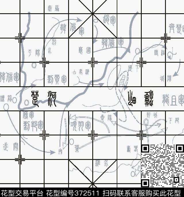 清新休闲传统印花华亿平台下载（图片编号: 372511） - 瓦栏（Walan）