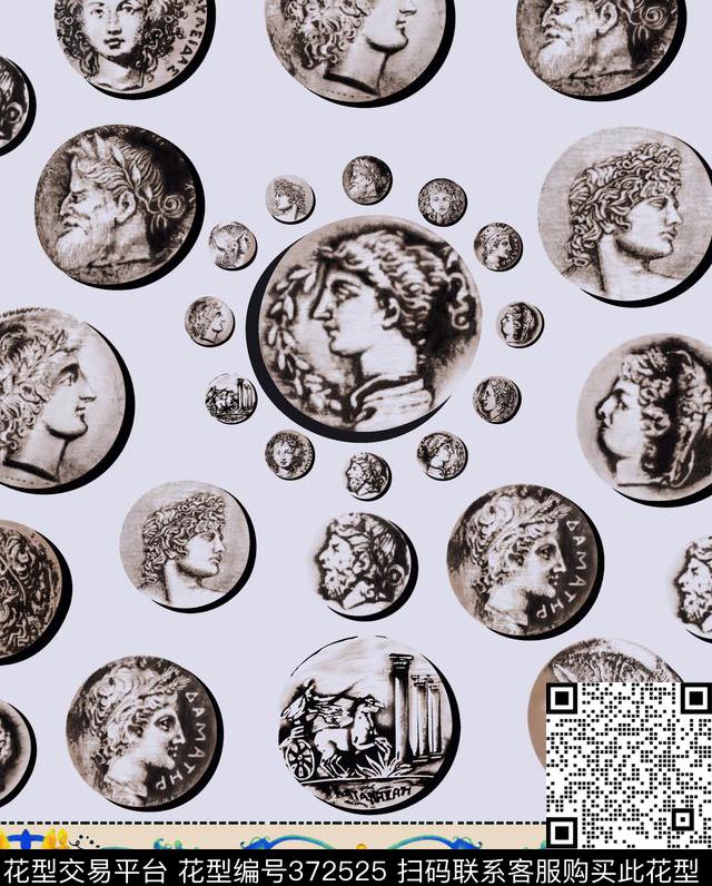 清新休闲传统印花华亿平台下载（图片编号: 372525） - 瓦栏（Walan）