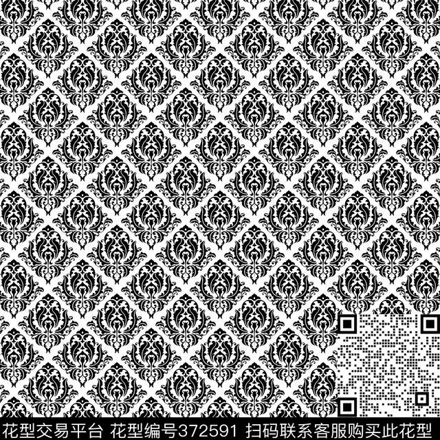 中国风青花数码印花华亿平台下载（图片编号: 372591） - 瓦栏（Walan）