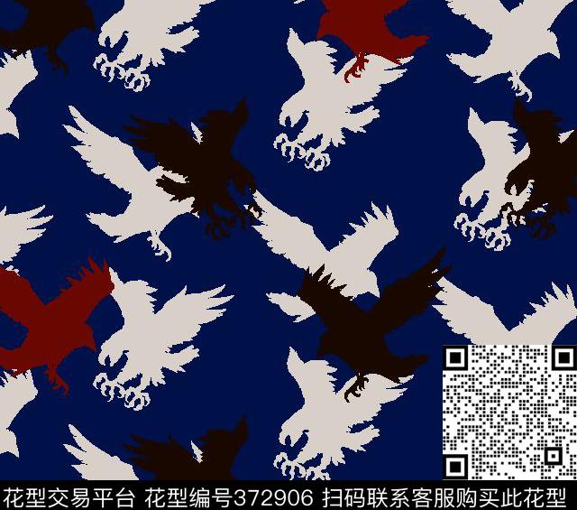 大牌老鹰男装传统印花华亿平台下载（图片编号: 372906） - 瓦栏（Walan）