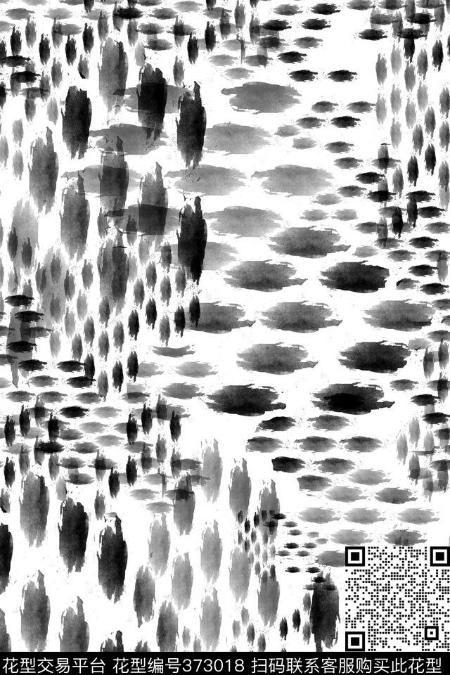 肌理线条传统印花华亿平台下载（图片编号: 373018） - 瓦栏（Walan）
