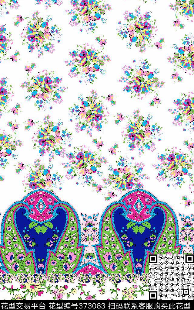 清新传统印花华亿平台下载（图片编号: 373063） - 瓦栏（Walan）