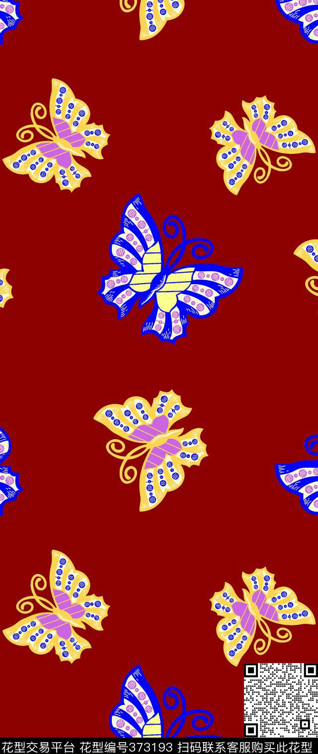 动物蝴蝶2014-09传统印花华亿平台下载（图片编号: 373193） - 瓦栏（Walan）