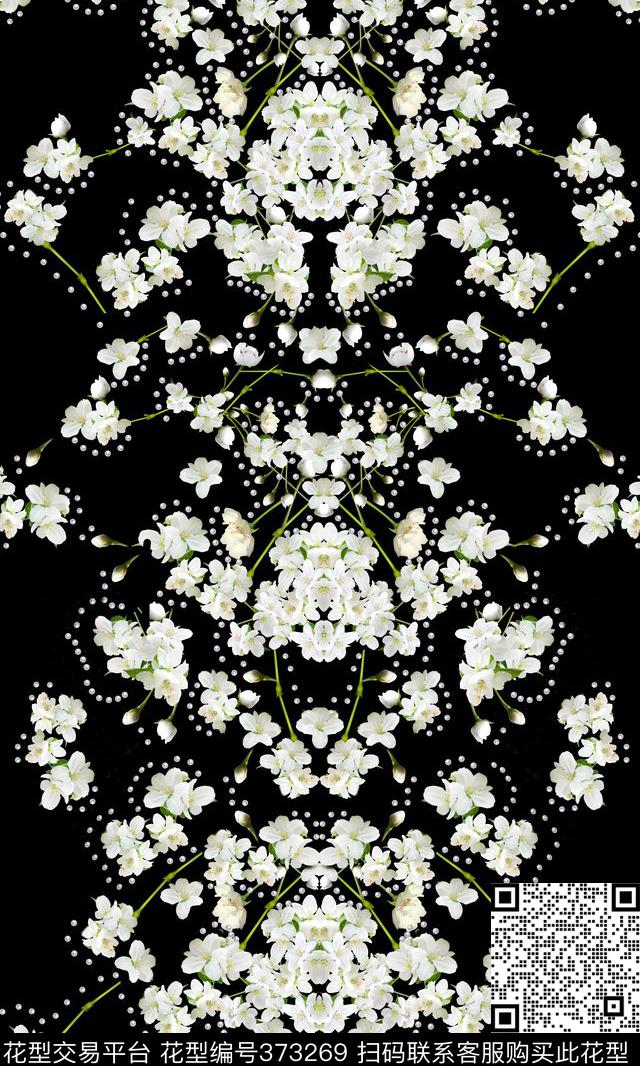 潮流复古花卉传统印花华亿平台下载（图片编号: 373269） - 瓦栏（Walan）