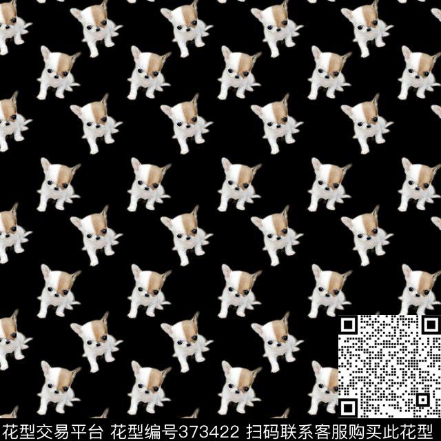 可爱狗数码印花华亿平台下载（图片编号: 373422） - 瓦栏（Walan）
