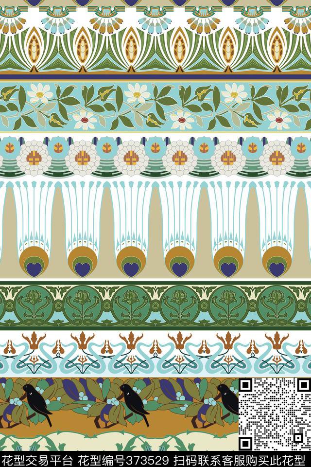 民族风东欧风情古典花纹传统印花华亿平台下载（图片编号: 373529） - 瓦栏（Walan）