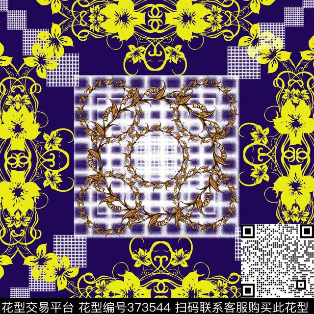 花卉民族风传统印花华亿平台下载（图片编号: 373544） - 瓦栏（Walan）
