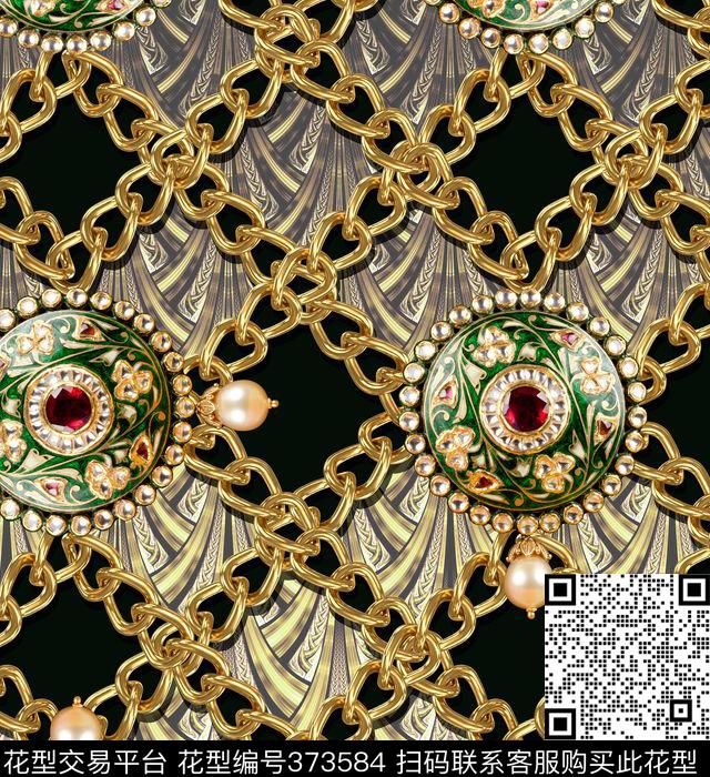 金属立体珠宝链条珠宝类数码印花华亿平台下载（图片编号: 373584） - 瓦栏（Walan）
