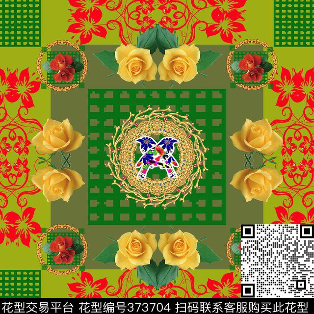 民族风花卉数码印花华亿平台下载（图片编号: 373704） - 瓦栏（Walan）