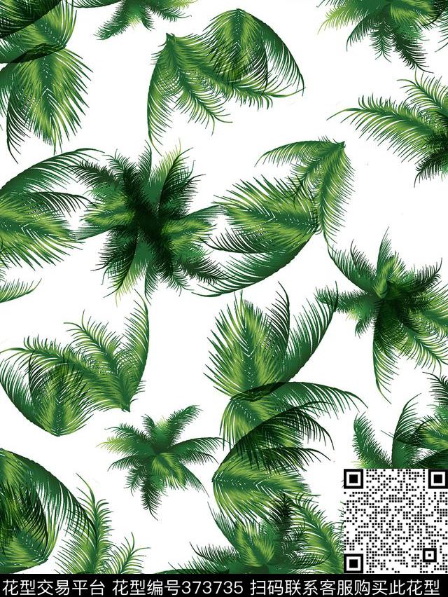 男装华亿平台清新热带传统印花华亿平台下载（图片编号: 373735） - 瓦栏（Walan）