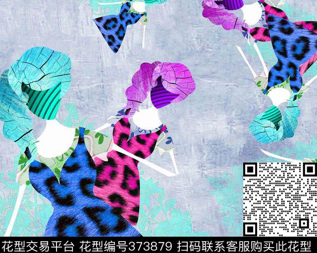 数码印花动物卡通人物数码印花华亿平台下载（图片编号: 373879） - 瓦栏（Walan）