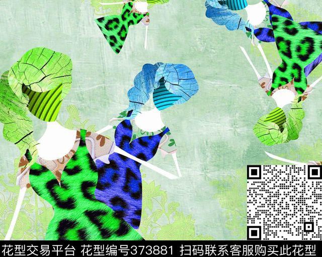 数码印花动物卡通人物数码印花华亿平台下载（图片编号: 373881） - 瓦栏（Walan）