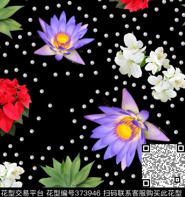 花朵男装华亿平台清新数码印花华亿平台下载（图片编号: 373946） - 瓦栏（Walan）