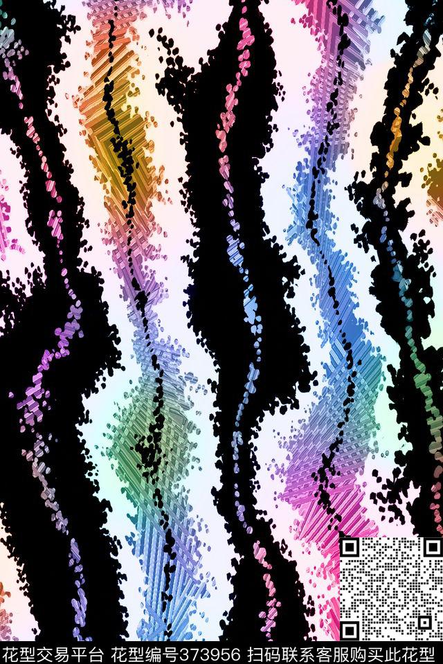 笔触冰雪几何数码印花华亿平台下载（图片编号: 373956） - 瓦栏（Walan）