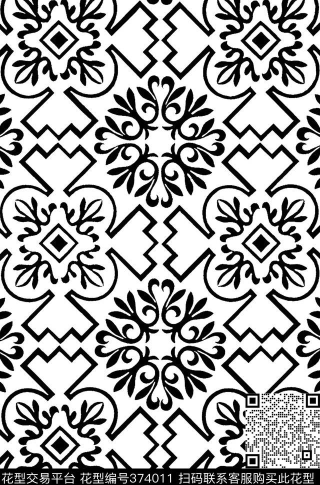 传统印花几何图案几何传统印花华亿平台下载（图片编号: 374011） - 瓦栏（Walan）