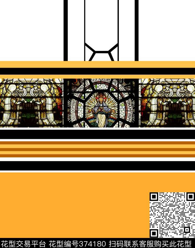 欧美风格男装宗教数码印花华亿平台下载（图片编号: 374180） - 瓦栏（Walan）