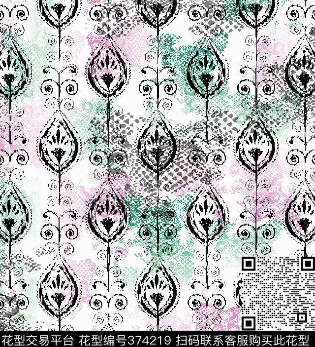 简约时尚装饰家纺传统印花华亿平台下载（图片编号: 374219） - 瓦栏（Walan）