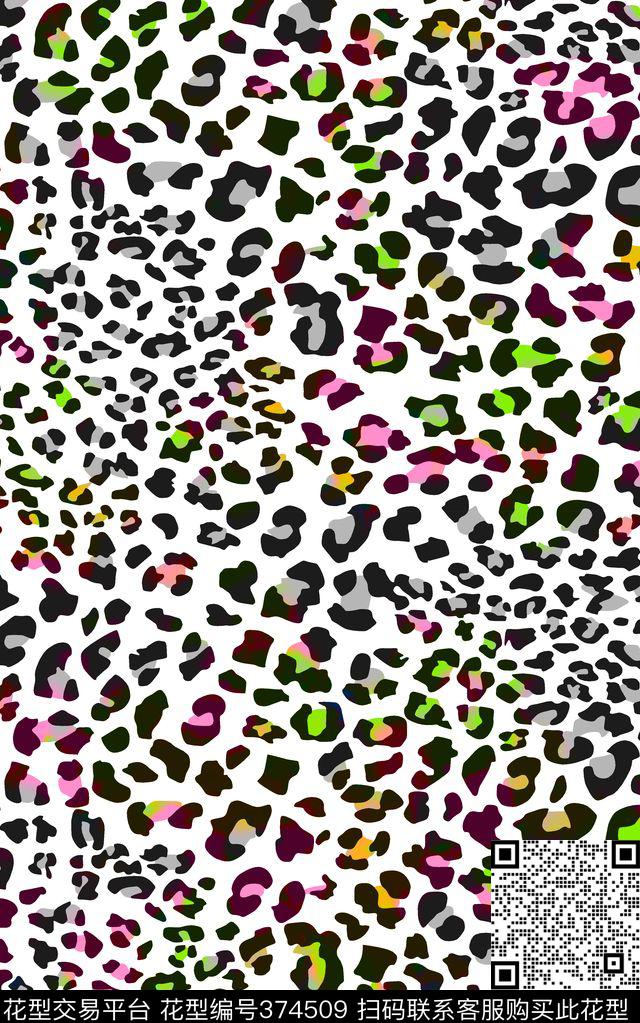 豹纹豹点动物纹数码印花华亿平台下载（图片编号: 374509） - 瓦栏（Walan）